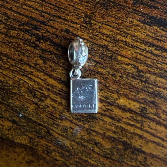 Pandora Jewelry - Pandora Silver Adventure Awaits Passport Charm